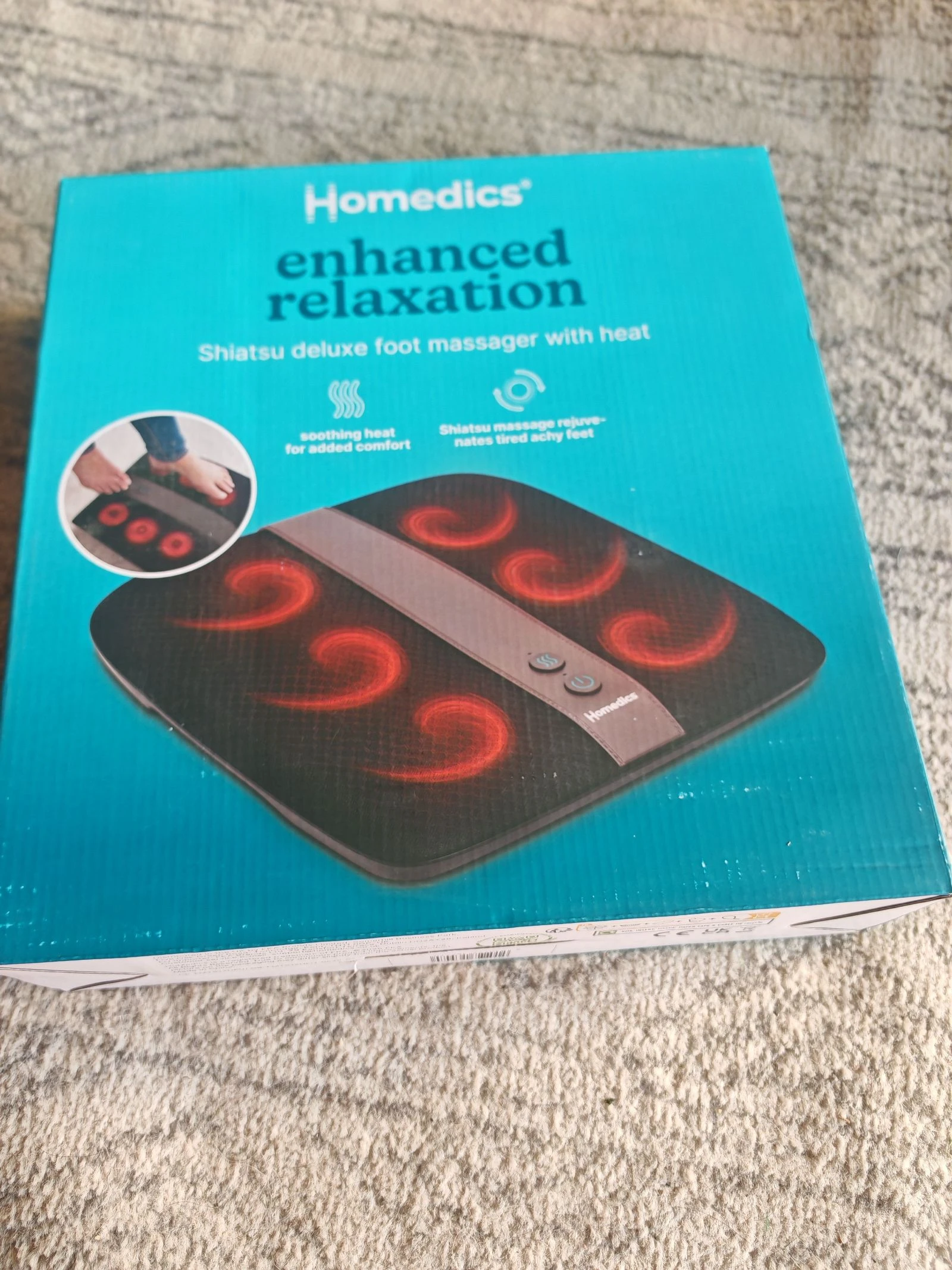 masajeador de pies homedics